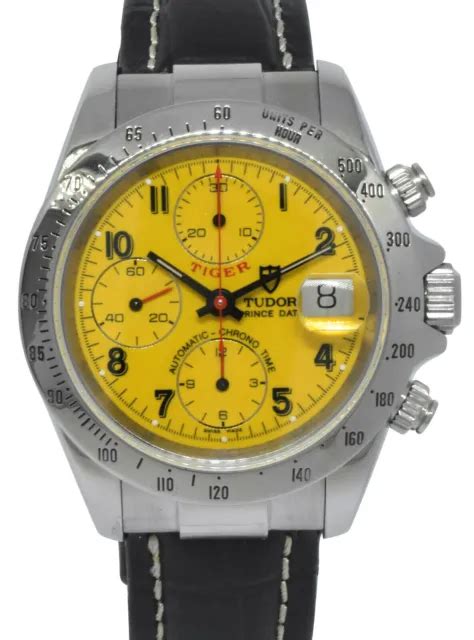 tudor submarine tiger woods.1999 quadrante giallo|tudor prince date tiger woods.